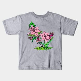 Pink Lily Kids T-Shirt